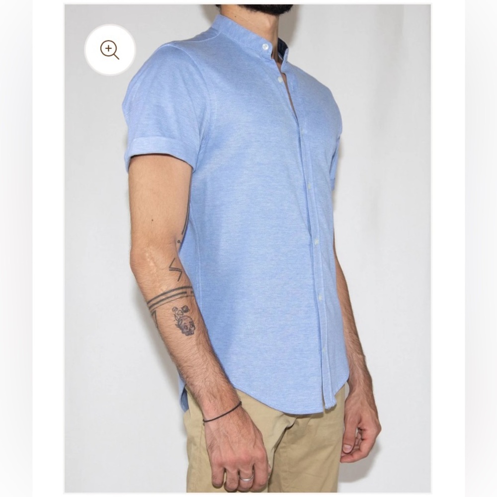 Zara Men's Light Blue Casual Shirt - Picture 5 of 6